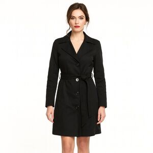 ESPRIT Collection Classic Black Trench Coat Office Siren Capsule Wardrobe 6